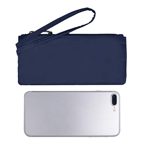 Crossbody Bag for Women Waterproof Shoulder Bag Multi Pockets Nylon Purse - color: Navy Blue-rfid-l
