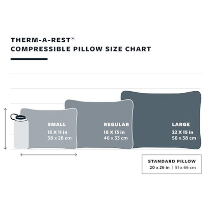 Therm-a-Rest 압축 가능한 신치 캠핑 및 배낭 베개, 레귤러 - 35.6 x 45.7cm(14 x 18인치), - color: 외부 공간, size: Regular - 14 x 18 Inch