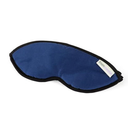 Dream Essentials Natura Organic Cotton Sleep Mask | Twilight Blue | Eye Mask for Sleeping, Light Blocking Soft Sleep Eye Cover with Eco Wool Padding | Made in USA Travel Accessories | Soft organic cotton sleep mask with Eco Wool padding for light blocking