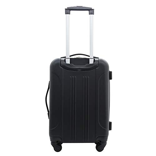Travelers Club Chicago Hardside Expandable Spinner Luggage, Black, 5 Piece Set - color: Black, size: 5-Piece Set