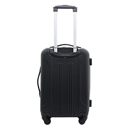Travelers Club Chicago Hardside Expandable Spinner Luggage, Black, 5 Piece Set - color: Black, size: 5-Piece Set