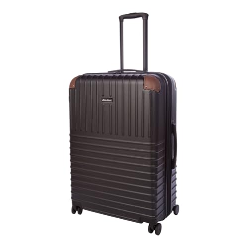 Eddie Bauer Strata Luggage | Hardside | Spinner Wheels | Expandable | Lightweight | Travel Essentials, Black, 30" (Check-In) - color: Black, size: 30" (Check-In)