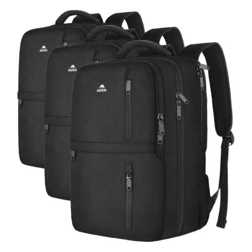 MATEIN Carry on Backpack, 40L Flight Approved Large Travel Laptop Backpack (Pack of 3) - color: Black, size: X-Large (Pack of 3)