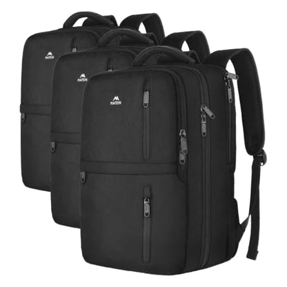 MATEIN Carry on Backpack, 40L Flight Approved Large Travel Laptop Backpack (Pack of 3) - color: Black, size: X-Large (Pack of 3)