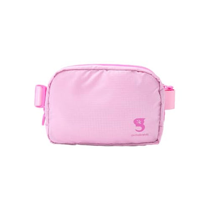 geckobrands Waterproof Belt Bag – Water-Resistant Gear Organizer with Phone Window & Adjustable Strap - color: Bubble Pink