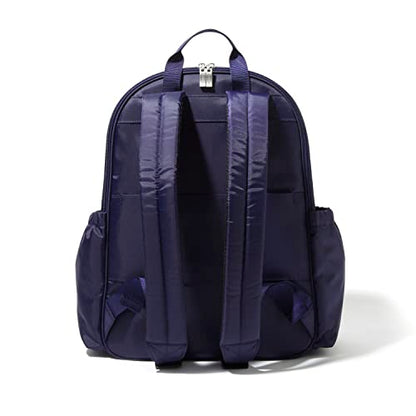 Baggallini Essential Laptop Backpack - 16x12 Inch Travel Backpack with 16" Laptop Sleeve - Lightweight Luggage Backpack - color: Cadet Navy