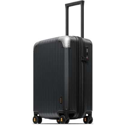 LEVEL8 Carry on Luggage Airline Approved, Hardshell Suitcases with Spinner Wheels, PC Expandable Luggage, 20 Inch, Black - color: Black, size: 20 Inch - Expandable