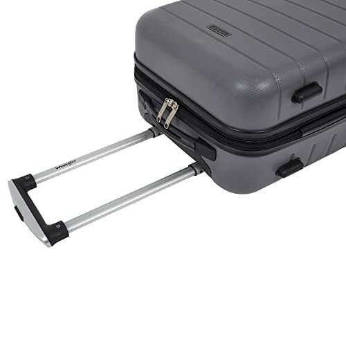 Wrangler Smart Spinner Hardside Luggage, 22-Inch Carry-On, Quiet Shade - color: Quiet Shade, size: Carry-On Only