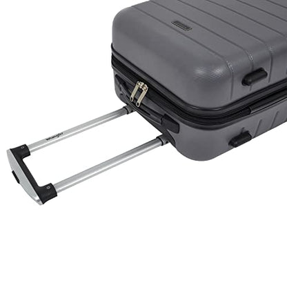 Wrangler Smart Spinner Hardside Luggage, 22-Inch Carry-On, Quiet Shade - color: Quiet Shade, size: Carry-On Only
