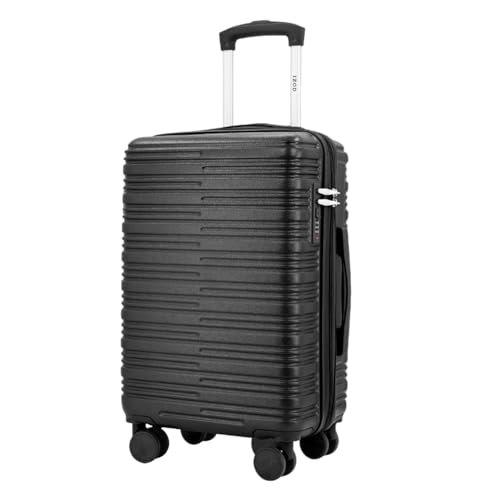 IZOD Romeo 20 Inch Carry-On Expandable Hardside Luggage, Black - color: Black, size: 20" Carry on