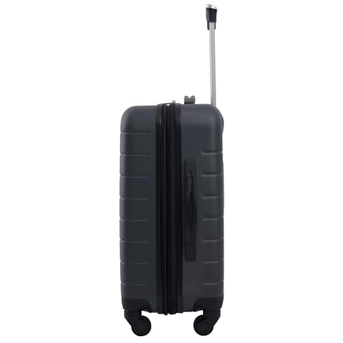 Wrangler Smart Spinner Hardside Luggage, 2 Piece Set, Dark Shadow - color: Dark Shadow, size: 2 Piece Set