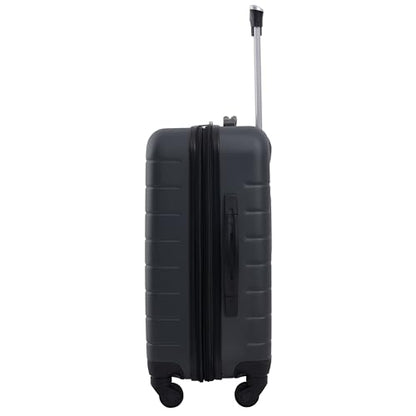 Wrangler Smart Spinner Hardside Luggage, 2 Piece Set, Dark Shadow - color: Dark Shadow, size: 2 Piece Set