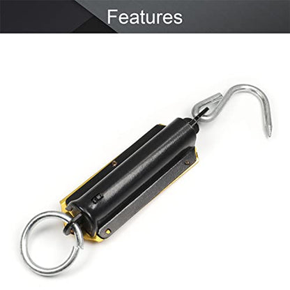 Utoolmart Spring Balance Hanging Hook Handheld Metal Weighing Force Scale Kilo & LBS 12KG - size: 12000g
