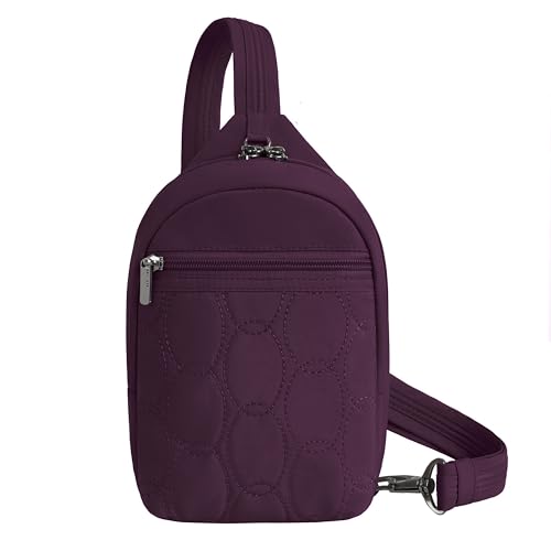 Travelon Anti-Theft Runways Small Sling - color: Plum