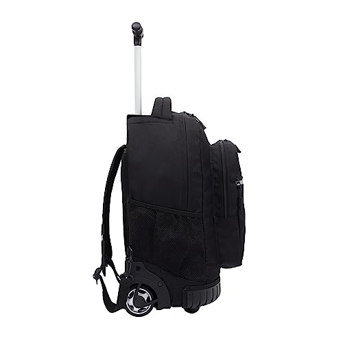 Travelers Club 18" Rolling Backpack with Shoulder Straps, Black - color: Black, size: 18 Inch