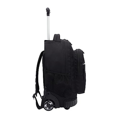 Travelers Club 18" Rolling Backpack with Shoulder Straps, Black - color: Black, size: 18 Inch