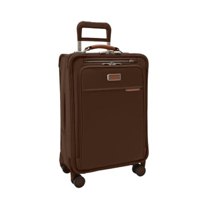 Briggs & Riley Baseline Essential 22 Inch Softside Carry-On, Chocolate - color: Chocolate, size: 22" Carry-On