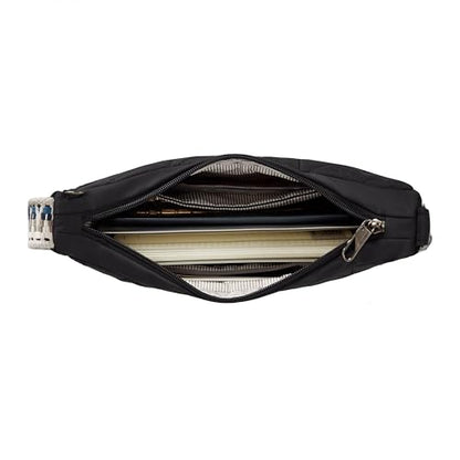 Travelon Anti-Theft Boho Crescent Crossbody - color: Black