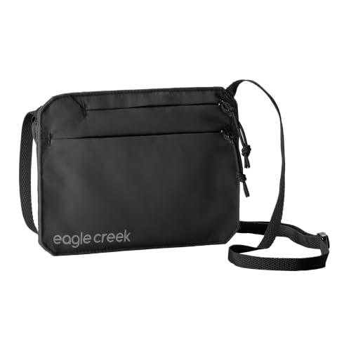 Eagle Creek Undercover RFID Neck Wallet – Lightweight Travel Security with RFID Blocking – Hidden, Adjustable Strap - color: 010 Black