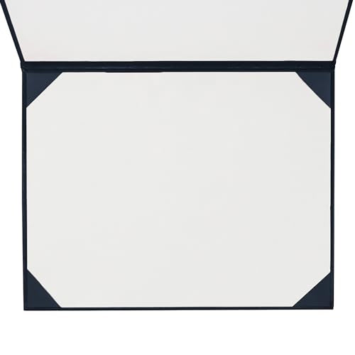 GraduationMall 8.5"x11" Smooth Padded Diploma Cover Certificate Holder Darkblue,48-Packs - color: Navy, size: 48 Packs