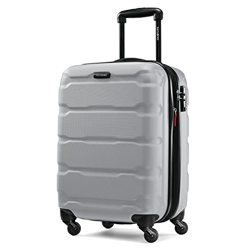 Samsonite Omni PC Hardside Expandable Luggage with Spinner Wheels, Silver, Carry-On 20-Inch - color: Silver, size: Carry-On 20-Inch