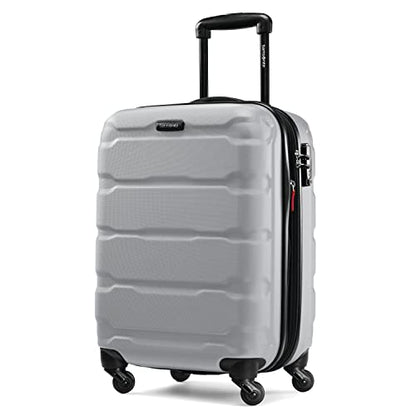 Samsonite Omni PC Hardside Expandable Luggage with Spinner Wheels, Silver, Carry-On 20-Inch - color: Silver, size: Carry-On 20-Inch
