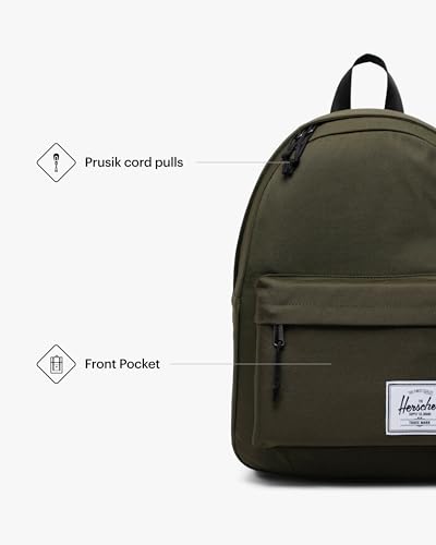 Herschel Supply Co. Classic Backpack, Ivy Green, Mod - 20L - color: Ivy Green, size: Mod - 20L