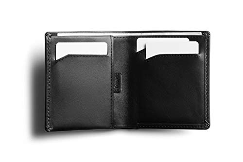 Bellroy Note Wallet (Slim Leather Bifold Design, RFID Blocking, Holds 4-11 Cards, Coin Pouch, Flat Note Section) - color: Black