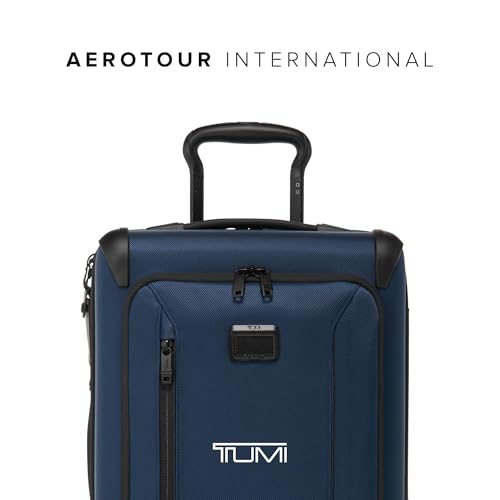 TUMI Aerotour 4 Wheel Expandable Carry-On, 21.75", Navy - color: Navy, size: 21.75" International Expandable Carry-On