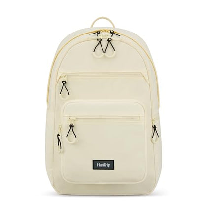HanTrip 18 Inch Carry on Travel Backpack with Lots of Pockets, Offwhite - color: Offwhite, size: 18 Inch