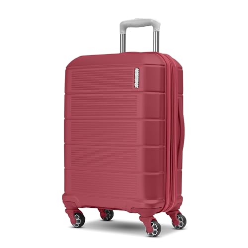 American Tourister Stratum 2.0 Expandable Hardside Luggage with Spinner Wheels, Radient Raspberry, Carry-on - color: Radient Raspberry, size: 20-Inch Carry-On