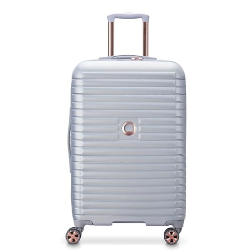 DELSEY PARIS Cruise 3.0, 24 Inch Checked-Medium Luggage, Platinum - color: Platinum, size: Checked-Medium 24 Inch
