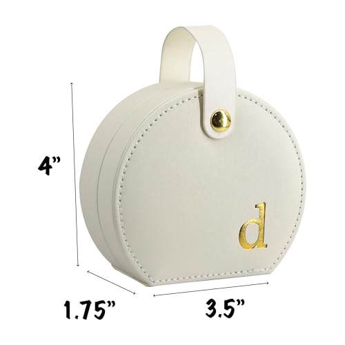 COLLECTIVE HOME Small Travel Jewelry Case for Women, Detachable Handle (d) - color: d