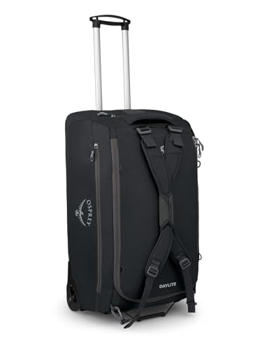 Osprey Daylite 85L Wheeled Collapsible Travel Duffel Bag, Black OS - color: Black, size: 85L