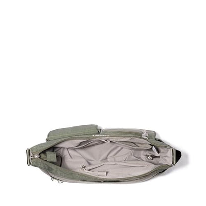 Baggallini Modern Everywhere Crossbody Bag for Women 11x9x4.5 Rfid Hobo Bag - color: Thyme