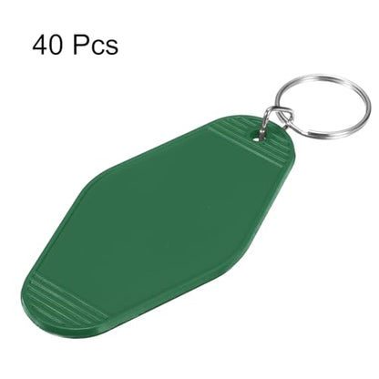 uxcell Hotel Keychains Blank Plastic - color: Deep Green