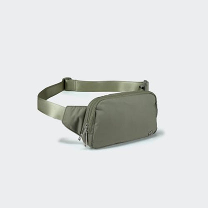 Pander Belt Bag Large 2L, Nylon Fanny Pack Purse for Women and Men with Adjustable Strap - color: Grey Sage