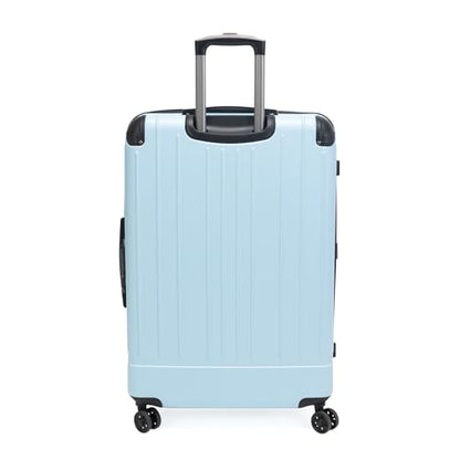 Kenneth Cole Reaction Flying Axis 28" Hardside Expandable 8-Wheel Spinner Check-Size Luggage, Dream Blue - color: Dream Blue, size: 28-Inch Checked
