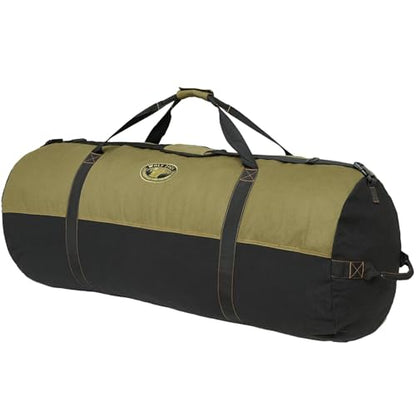 Gilbins Heavyweight Duffle Bag Super Tough Heavy Duty Cotton Canvas Duffel Bag -Great for Camping, Travel, Hiking - size: XL 36" x 20"