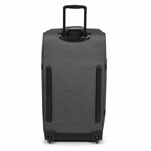Eastpak Tranverz L – 121L Large Wheeled Luggage with Dual Compartments, TSA Lock, Compression Straps & Smooth-Wheeling System, Black Denim - color: Black Denim, size: 121 Liter Checked Bag