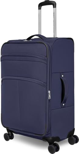 Everest Expandable Softside Spinner - color: Navy, size: 25-Inch Spinner