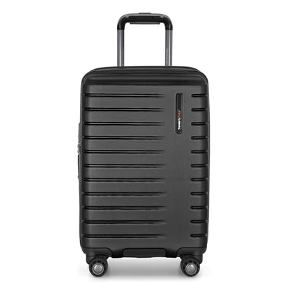 Traveler's Choice Archer Polycarbonate Hardside Spinner Luggage Set, Tie Down Straps, Black, Carry-On 21-Inch - color: Black, size: 1-Piece (Carry-On 21-Inch)