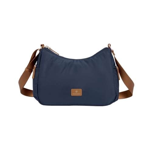 Nordace Siena Hobo Crossbody Bag - Secure RFID Blocking Pocket and Hidden Compartments for Travel Shoulder Bag - color: Blue