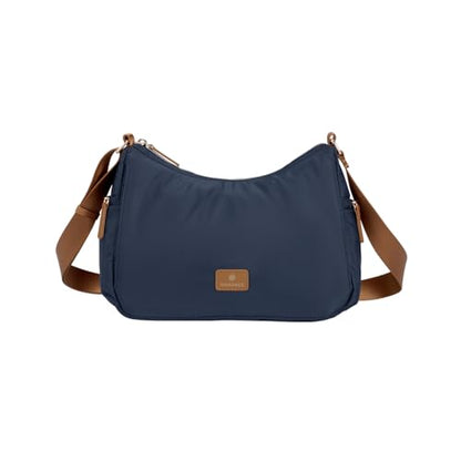 Nordace Siena Hobo Crossbody Bag - Secure RFID Blocking Pocket and Hidden Compartments for Travel Shoulder Bag - color: Blue