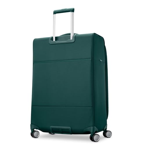 Samsonite UpLIFT Lightweight Medium Checked Softside Luggage with Spinner Wheels - Expandable - Airline-Approved, Polyester Soft Suitcase for Ultra Light Travel - Emerald Green - color: Emerald Green, size: Medium Checked