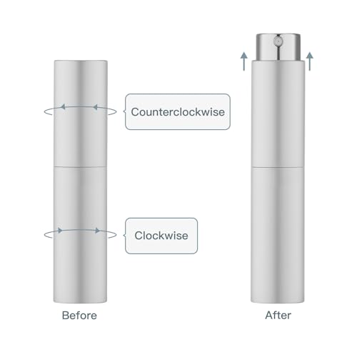 Tekson 10ml Travel Perfume Atomizer, Cologne Spray Bottle, Coffee Sprayer - color: sliver