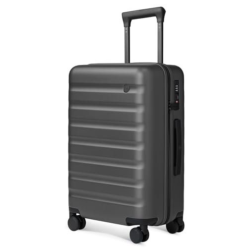 NINETYGO Carry On Luggage 22x14x9 Airline Approved, 20 Inch Luggage with Smooth Spinner Wheels, Lightweight, Hard Shell PC Suitcase Carry-On, Travel Luggage, TSA Approved (Grey, Rhine Basic2.0) - color: 03-Grey (Basic2.0, No Expandable), size: Carry-On 20