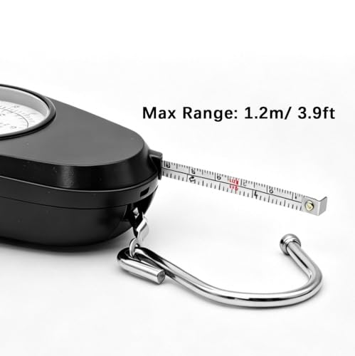 Luggage Weight Scale with Hook, 2PC Hanging Scale for Fish Travel, 80 Lbs - color: White & Black