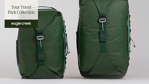 eagle creek Tour Travel Pack 55L – Lightweight Backpack with Expandable Storage, Laptop Compartment - Has Travel-Ready Features for Global Adventures - Storm Grey - color: Grey