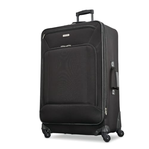 American Tourister Fieldbrook XLT Softside Upright Luggage, Black, 4-Piece Set (BB/DF/21/25) - color: Black, size: 4-Piece Set (BB/DF/21/25)